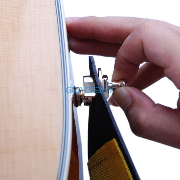 New Schaller Style Straplock Electric Acoustic Guitar Bass Strap Button