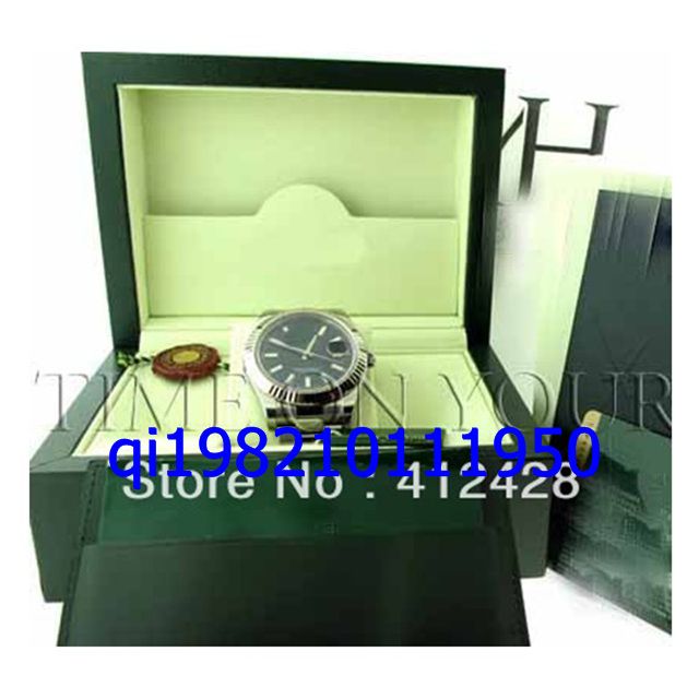free shippng brand Top Quality Men's Big II STAINLESS STEEL & 18K WHITE GOLD FLUTED Black DIAL 41MM 116334 box Watch Men's Watches