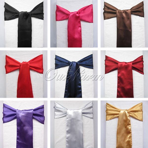 satin chair sashes 2013 new christmas craft decoration banquet sash