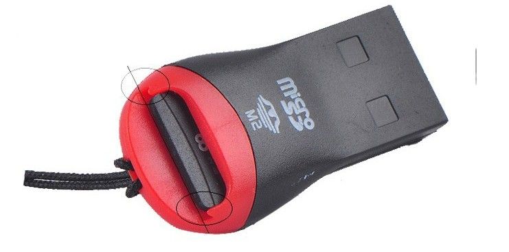 도매 - 무료 배송 고속 USB 2.0 마이크로 SD T - 플래시 TF M2 메모리 카드 리더 어댑터 32 기가 바이트