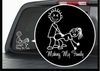 (100 stuks / partij) Groothandel Maken My Family Vinyl Decal / Window Sticker Stick Figure Sexy Bad Car Decal