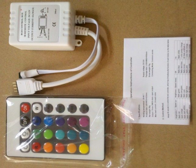 RGB 24 KEY REMOTE IR Controler لـ 50503528 LED STRING2341424