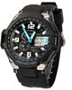 Sports Swimming Waterproof Watches Dual Display Digital Led Wrist Watches Men PU Band LED Night Light Drop Free Shipping