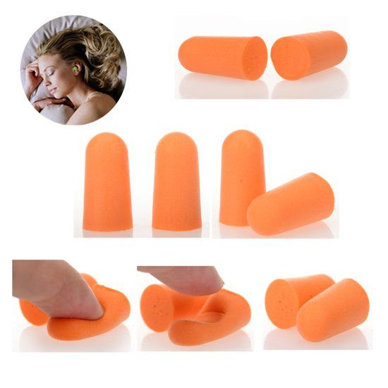 Foam Sponge Earplug Ear Plug Keeper Protector Travel Sleep Noise