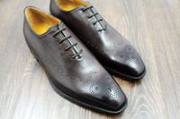 Men dress shoes men&#039;s shoes custom handmade shoes genuine calf leather oxford shoes wingtip brogue shoes HD-151