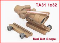 Tactical ACOG Mirino TA31 1x32 Red Dot Sight Scope Tan