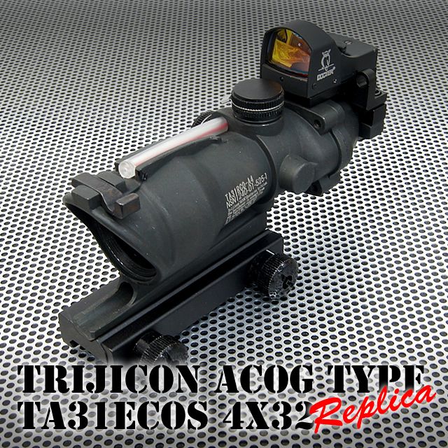 Tactische TA31 ACOG 4X32 Richtkijker met Auto Red Dot scope Zwart7706415