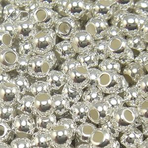 50 adet / grup 925 Ayar Gümüş Spacers Boncuk Takı Bulguları Bileşenleri DIY Moda Hediye Zanaat W41 için *