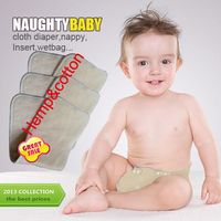 US Free Shipping Promotion 200 pcs 3 layers Hemp Organic Cotton Insert Baby Cloth Diaper Nappy Inserts