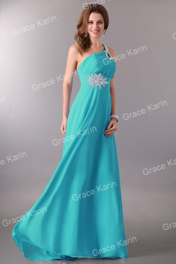 Grace Karin Nova Moda Beaded Deco Vestidos de Festa de Noite Long Formal Prom Vestidos Vestido tamanho 8 CL2949