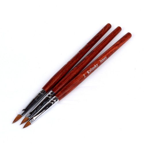 

Pens flower Nail Art Polish ways Pen 10pcs Kolinsky Wood Brush Brushes, Yellow