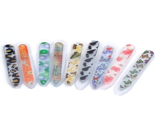 Glas Nail File Nail Tools De tool voor Manicure Tool 9cm Stalen Crystal Mini Nail-bestand