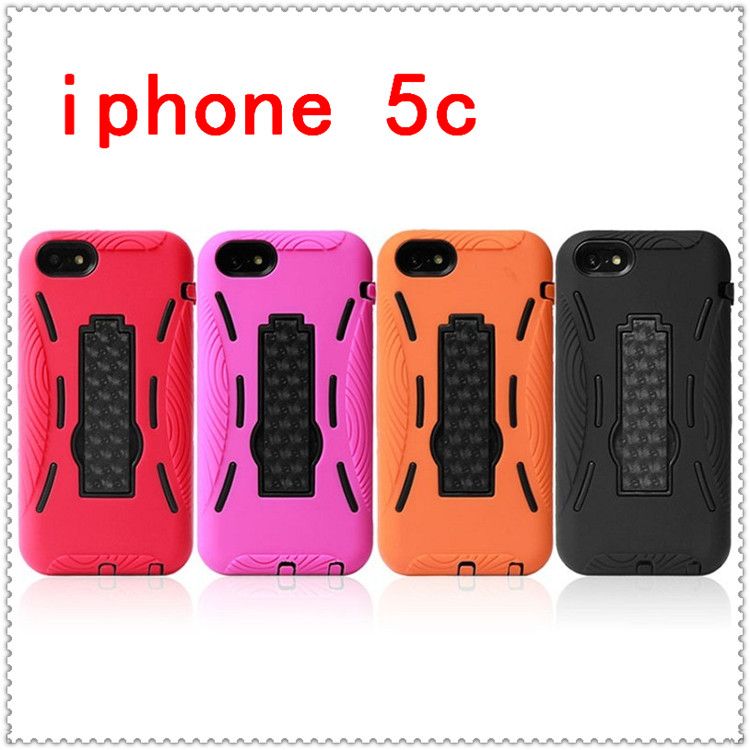 Shock Proof Impact Hybrid Stand Silicone + Plastic Hard Case Cover Skin