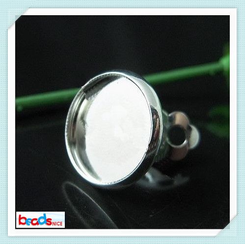 Beadsnice latón clip-on componentes del pendiente base diámetro 10mm clip pendiente base para hacer joyas sin plomo libre de níquel ID9707
