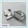 Beadsnice ID8660 оптом в квадратных diamere 25мм регулируемая кольцо бланки настройки латунные кольца никель бесплатно свинца