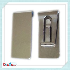 Beadsnice ID26421ステンレス鋼のお金のクリップ最高品質の財布カードホルダー卸売空白お金のクリップ送料無料
