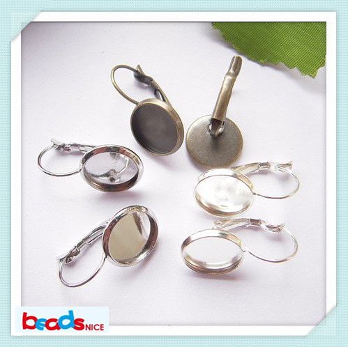 

Beadsnice ID6336 brass earring base with french lever back earring setting for your jewelry making diy accessories