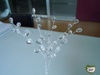 Gros 50 bouquets élégants bombonieres mariage faveur-TEARDROP JEWEL CRYSTAL choisir fleur spray, l'artisanat de guirlande de cristal