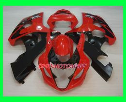 Motorcycle Fairing kit for SUZUKI GSXR600 750 K4 04 05 GSXR 600 GSXR 750 2004 2005 Black Hot Red Fairings set SF04