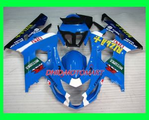 사출 금형 SUZUKI GSXR600 용 페어링 키트 750 K4 04 05 GSXR 600 GSXR 750 2004 2005 ABS 쿨 블루 페어링 세트 SF20