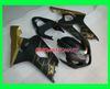 Kit de Carenagem da motocicleta para SUZUKI GSXR600 750 K4 04 05 GSXR 600 GSXR 750 2004 2005 Preto dourado Conjunto de Carenagens SF35