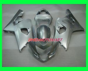 Kit de Carenagem de motocicleta para SUZUKI GSXR600 750 K4 04 05 GSXR 600 GSXR 750 2004 2005 Todas as Carenagens de prata set SF38