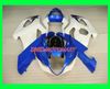 Injektionsgjutningssats för SUZUKI GSXR1000 K3 03 04 GSXR 1000 2003 2004 ABS Blue White Fairings Set SE12