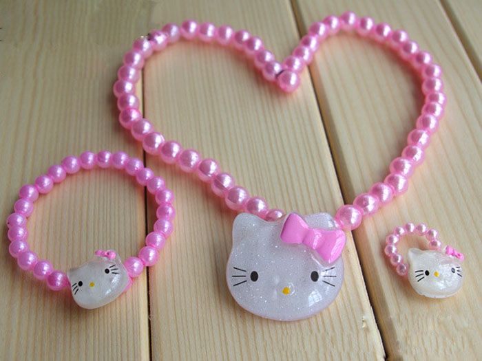 Girls Jewelry Set ,Beaded Jewelry For Kids, Children Jewelry Styles