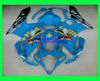 Kit de carénage de moule d'injection pour suzuki gsxr1000 2005 2006 gsx r1000 gsxr 1000 k5 05 06 top bleu fairings set + cadeaux sg23