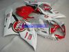 Injektionsformmissionskit för SUZUKI GSXR1000 2005 2006 GSX R1000 GSXR 1000 K5 05 06 ABS Röd vita Fairings Set + Gifts SG30