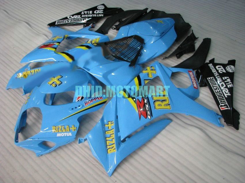 ABS Fairing kit for SUZUKI GSXR1000 2007 2008 GSX-R1000 GSX R1000 GSXR 1000 K7 07 08 RIZLA blue Fairings set+7gifts Sh34