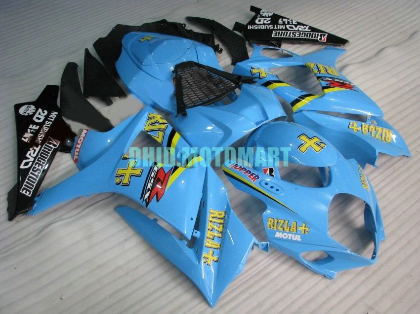 ABS Fairing kit for SUZUKI GSXR1000 2007 2008 GSX-R1000 GSX R1000 GSXR 1000 K7 07 08 RIZLA blue Fairings set+7gifts Sh34