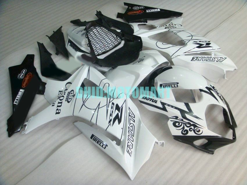 Motorcycle Fairing kit for SUZUKI GSXR1000 K7 07 08 GSXR 1000 2007 2008 ABS White black Fairings set+gifts SBC36