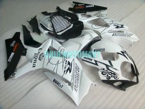Motorfiets Fairing Kit voor Suzuki GSXR1000 K7 GSXR ABS White Black Backings Set Gifts SBC36