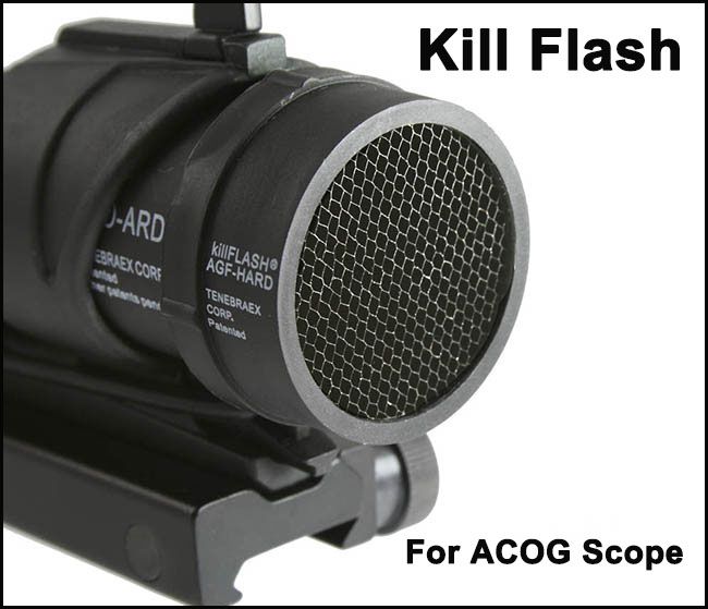 

Kill Flash & Protective Cover for ACOG Scope Black