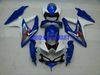 7cadeaux !! Kit de carénage personnalisé pour SUZUKI GSXR600 750 2008 2009 GSXR 600 GSXR 750 K8 08 09 ensemble de carénages bleu blanc Sw52