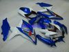 7gifts !! Kit de Carenagem personalizado para SUZUKI GSXR600 750 2008 2009 GSXR 600 GSXR 750 K8 08 09 branco azul Conjunto de Carcaças Sw52