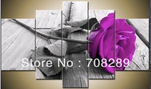 Purple And Gray Wall Art 2017 purple rose flowers gray red color oil painting modern wall Purple And Gray Wall Art 2017 purple rose flowers gray red color oil painting modern wall