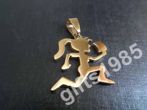 Sporty girl pendants gold-plated stainless steel hatchetman Christmas gifts ball necklace free