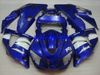 YAMAHA YZFR1 98 99 için motosiklet Fairing kiti YZF R1 1998 1999 YZF1000 ABS Mavi beyaz Marangozluk seti + hediyeler YA02