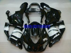 Motorcykel Fairing Kit för Yamaha YZFR1 98 99 YZF R1 1998 1999 YZF1000 Top White Gloss Black Fairings Set + Presenter Ya11