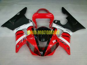 Motorcycle Fairing kit for YAMAHA YZFR1 00 01 YZF R1 2000 2001 YZF1000 ABS Red white black Fairings set+gifts YB08