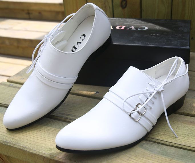 white colour formal shoes