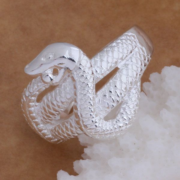 Bijoux de mode 925 bague en argent serpent 6-9 # cadeaux de Noël expédition gratuite / 