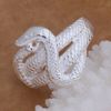 Bijoux de mode 925 bague en argent serpent 6-9 # cadeaux de Noël expédition gratuite 10pcs / lot