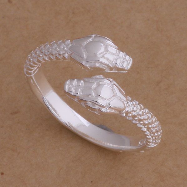 Lage prijs topkwaliteit 925 zilveren slang ringen mode unisex sieraden gratis verzending 20pcs / lot