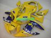 Kit de Carenagem de motocicleta para YAMAHA YZFR1 02 03 YZF R1 2002 2003 YZF1000 ABS Amarelo azul Carenagens set + presentes YC10