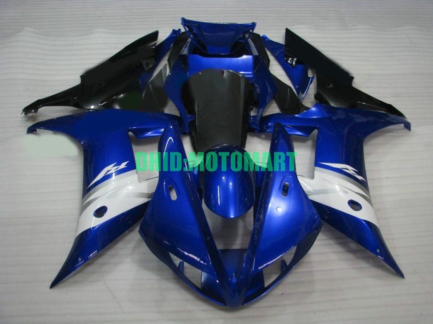 

Motorcycle Fairing kit for YAMAHA YZFR1 02 03 YZF R1 2002 2003 YZF1000 ABS Top Blue black White Fairings set+gifts YC14, Multi-color