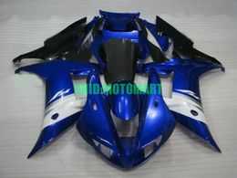 Motorcycle Fairing kit for YAMAHA YZFR1 02 03 YZF R1 2002 2003 YZF1000 ABS Top Blue black White Fairings set+gifts YC14