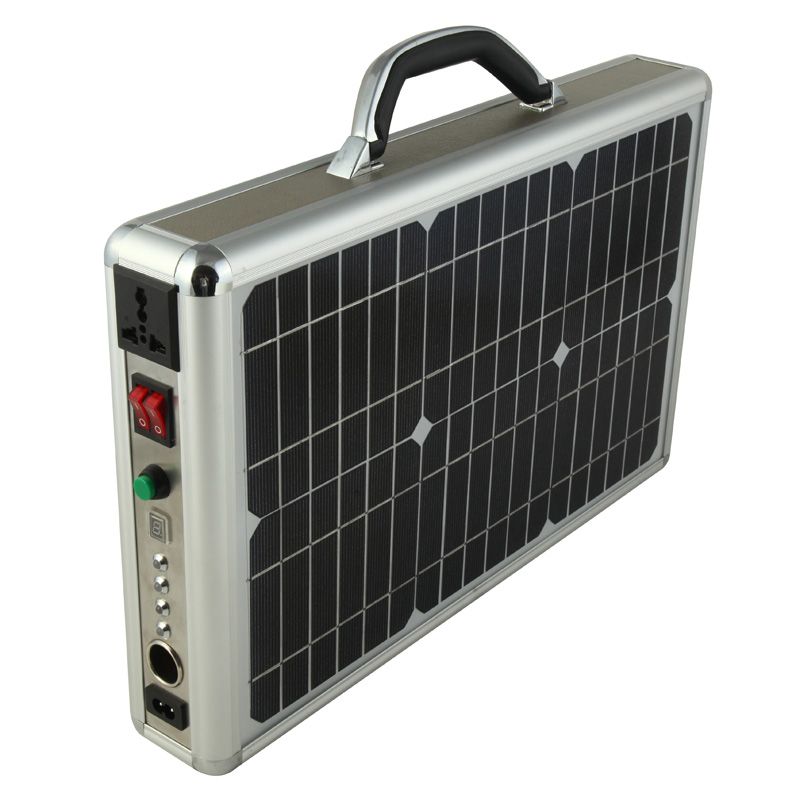 15W Solar Briefcase Ultra Thin Portable Solar Power System Solar